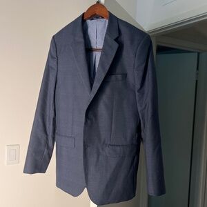 Banana Republic Charcoal Navy Blue Suit Set